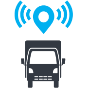 Real-time visibility illustration for fleet tracking and monitoring with telematics and GPS solutions